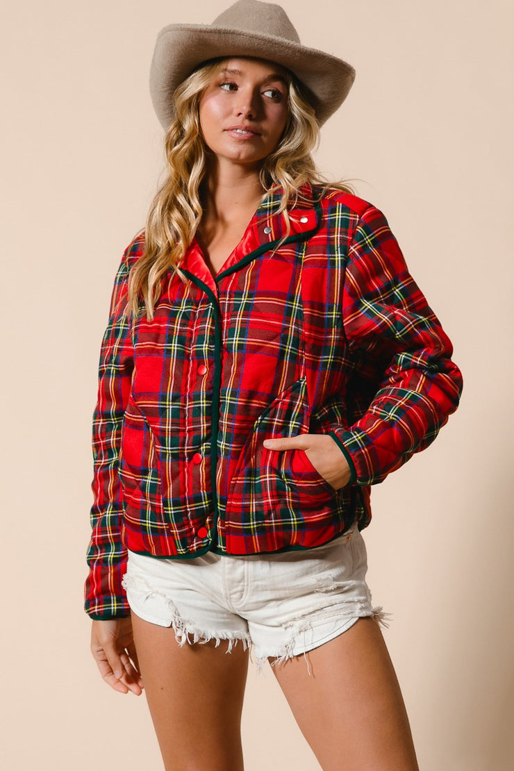 Piper Red Plaid Jacket