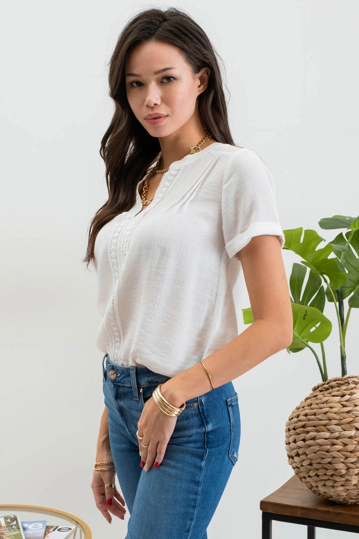 Twila Ivory Blouse