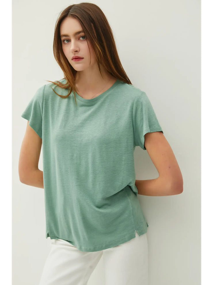 Lauren Spruce Round Neck Tee