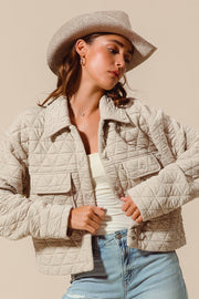 Quilted Oatmeal Jacket