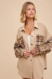 Emma Cream Plaid Shacket