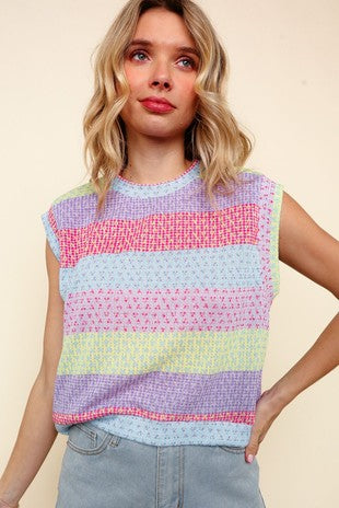 Pastel Summer Sweater Vest