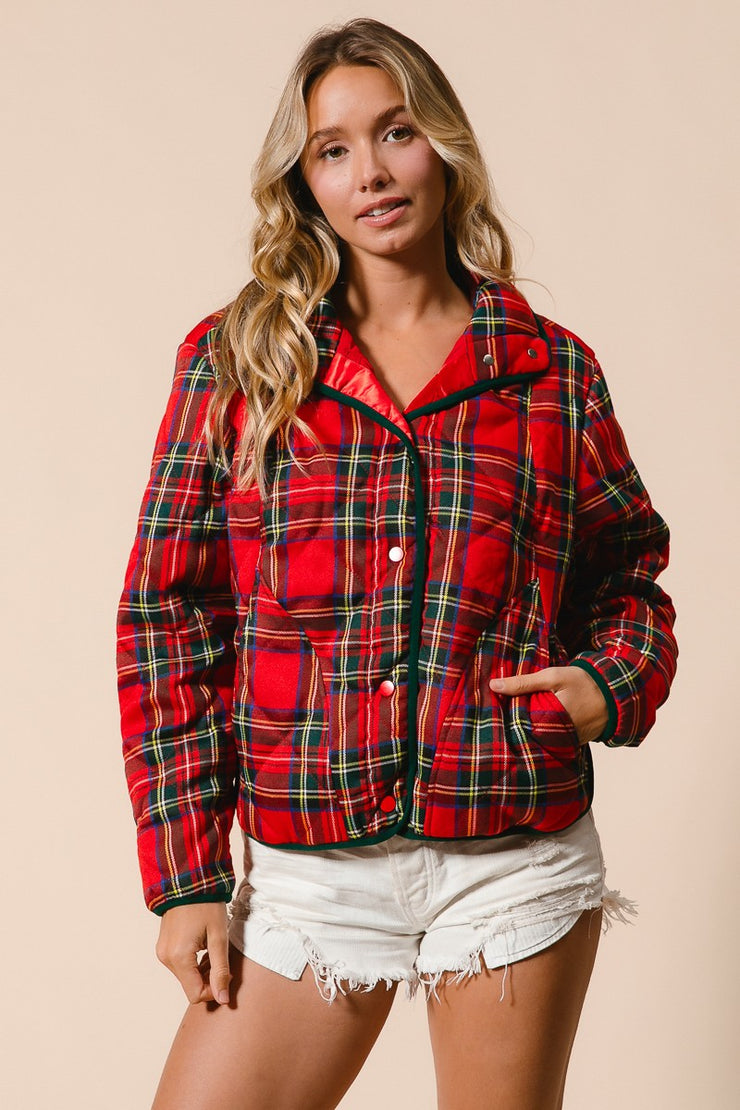 Piper Red Plaid Jacket