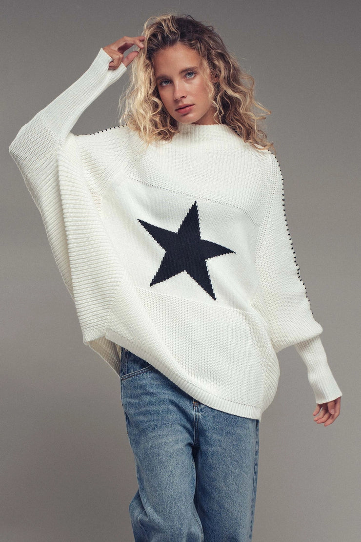 Ivory Star Sweater