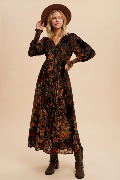Stevie Velvet Maxi Dress