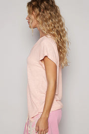 Peachy Ribbed Tee