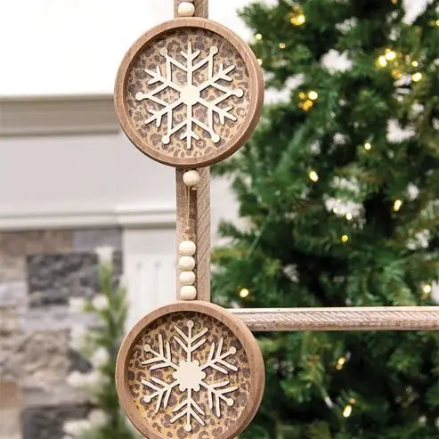 Leopard Snowflake Ornament