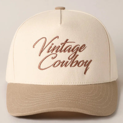 Vintage Cowboy Baseball Hat