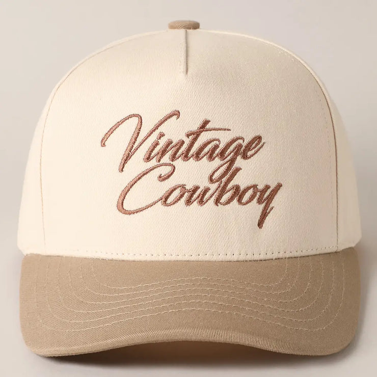 Vintage Cowboy Baseball Hat