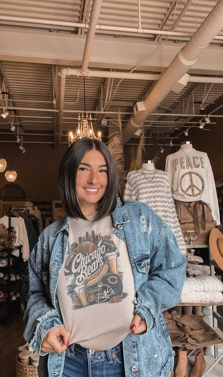 Vintage Tan  Bears Graphic Tee