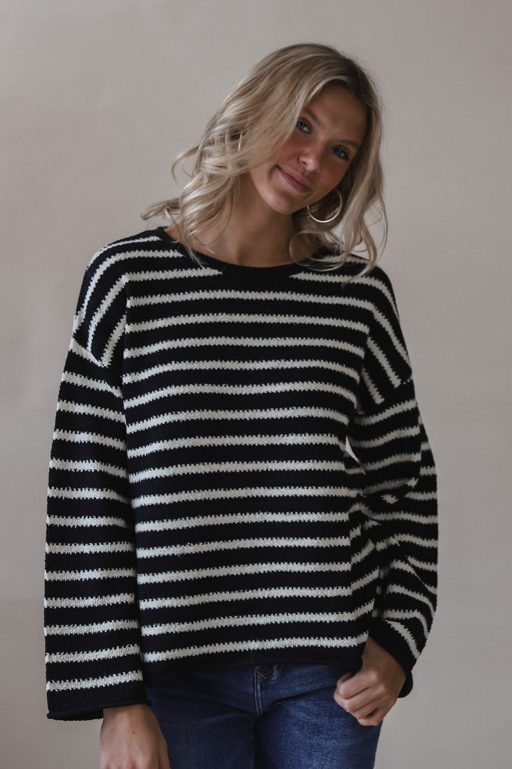 Becca Black Stripe Sweater