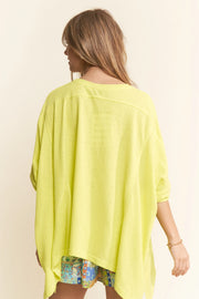 Lime Wedge Oversized Tee