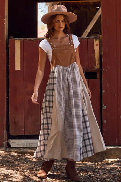 Paige Patchwork Overall Dress