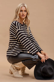 Becca Black Stripe Sweater