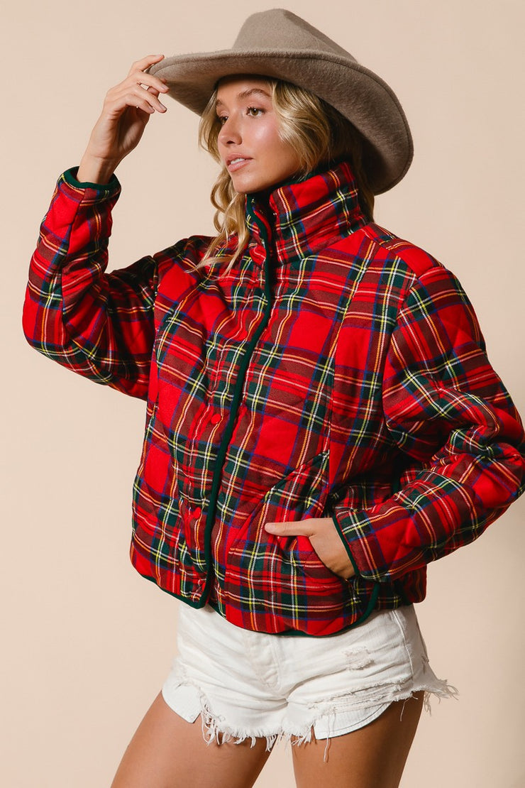 Piper Red Plaid Jacket