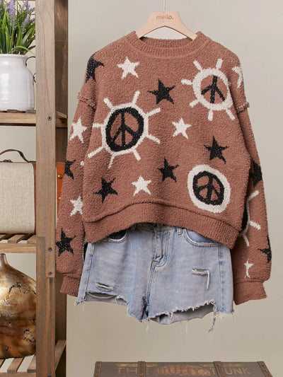 Starburst Peace Sweater