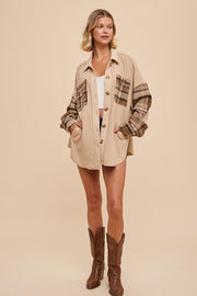 Emma Cream Plaid Shacket