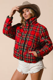 Piper Red Plaid Jacket