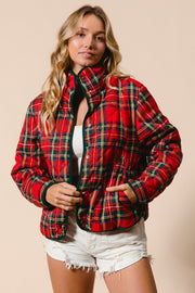 Piper Red Plaid Jacket