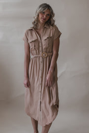 Midi Mindy Tan Dress