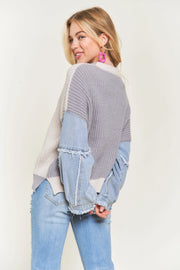 Denim Daze Mixed Sweater