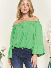 Lucky Girl Off The Shoulder Blouse