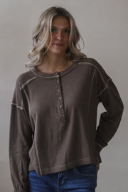 Mocha Bubble Henley