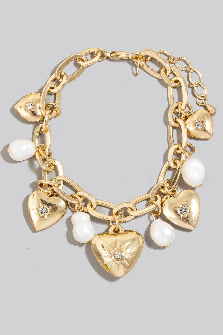 Cross my heart charm bracelet