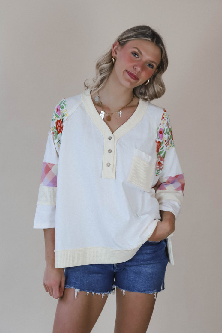 Mixed Slub Henley