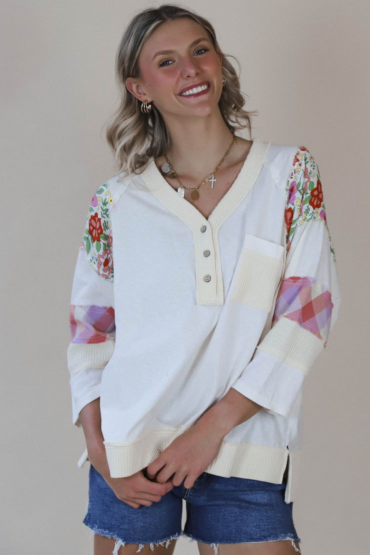 Mixed Slub Henley