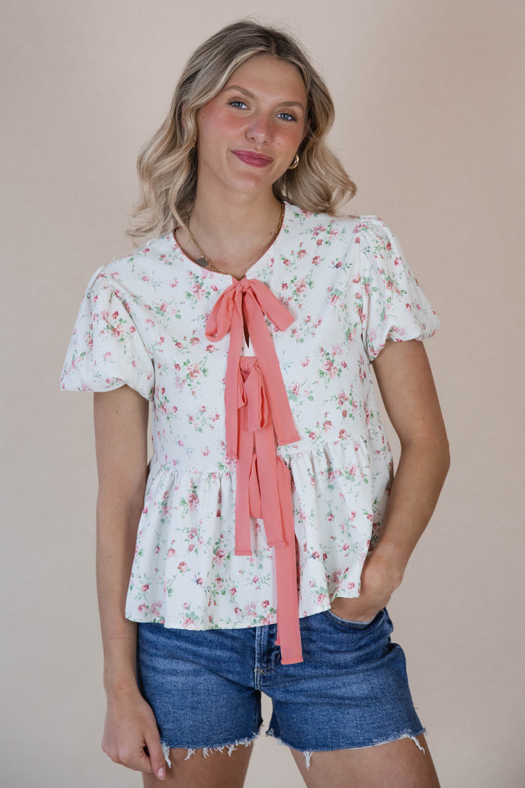 Evelyn Tie Blouse