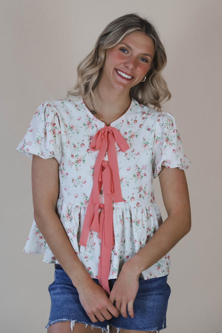 Evelyn Tie Blouse