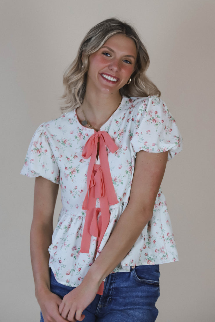 Evelyn Tie Blouse