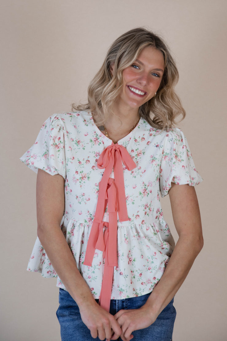 Evelyn Tie Blouse