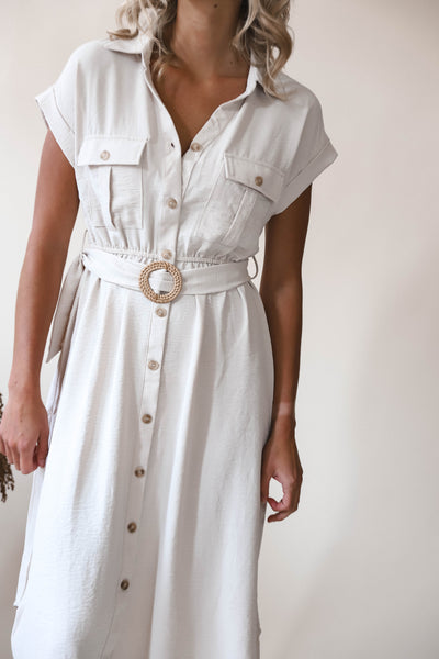 Beige Dreams Midi Dress