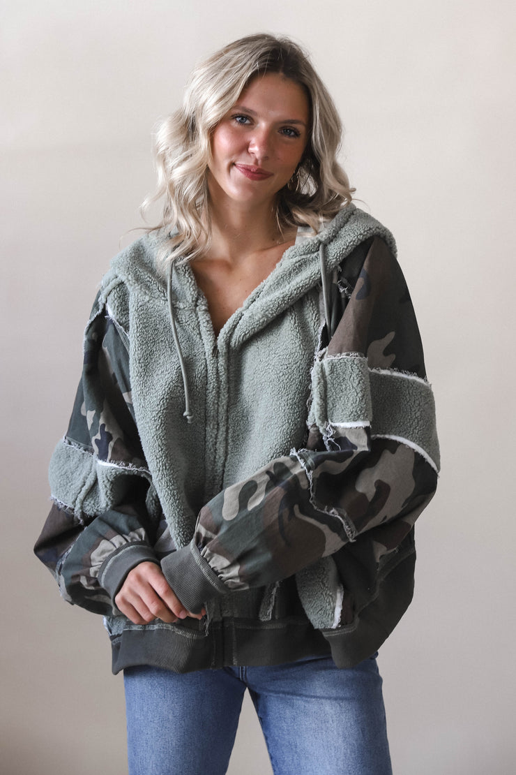 Ranger Camo Sweatshirt Jacket