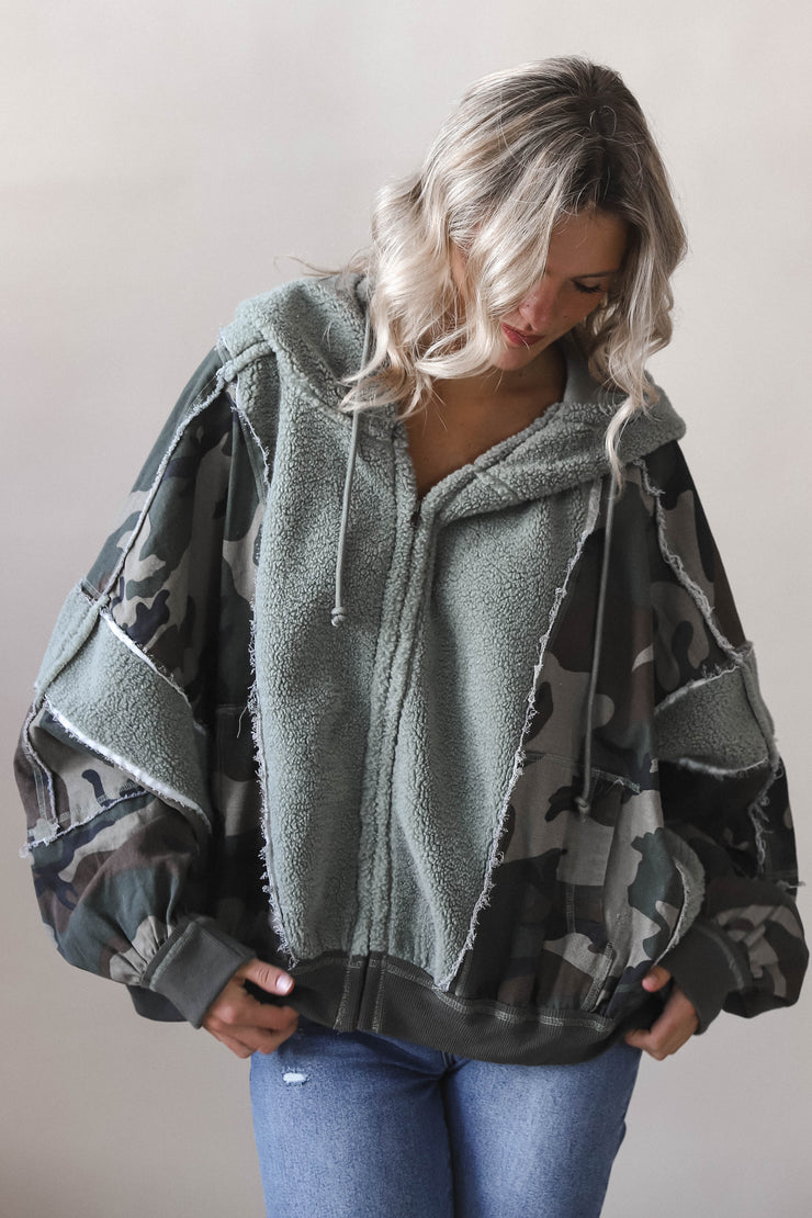 Ranger Camo Sweatshirt Jacket