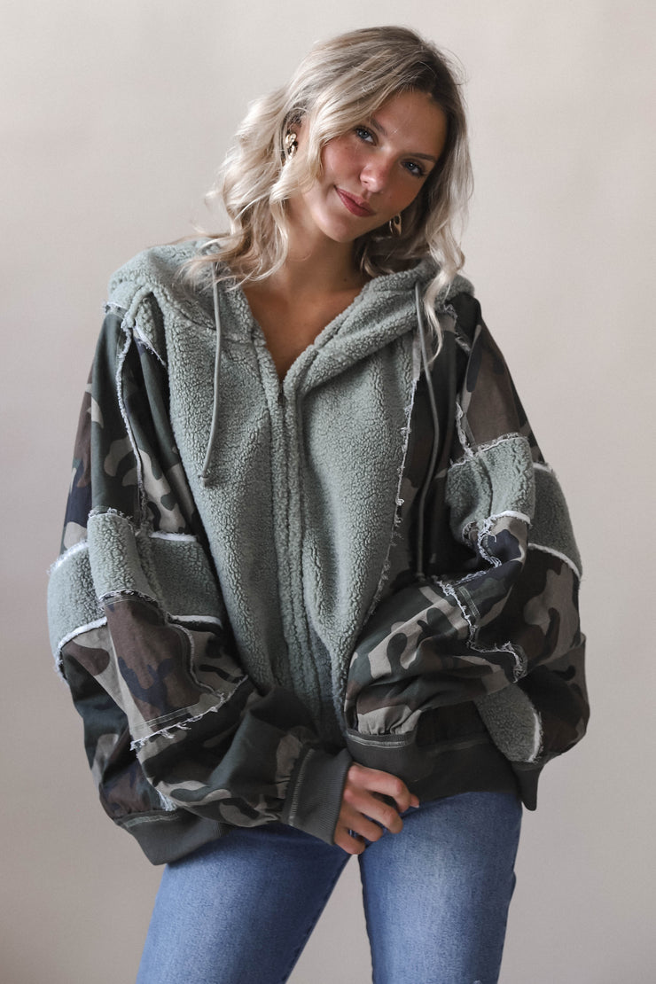 Ranger Camo Sweatshirt Jacket