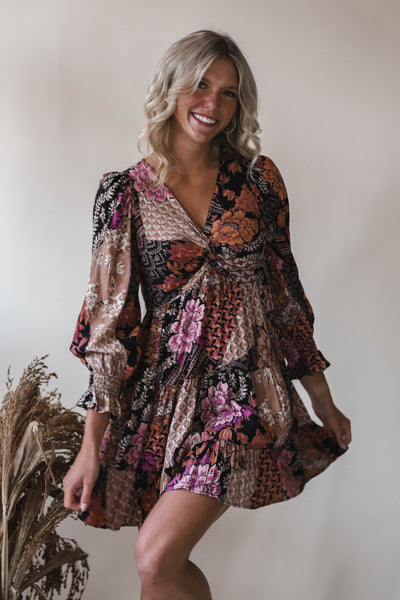 Twilight Petals Mini Dress