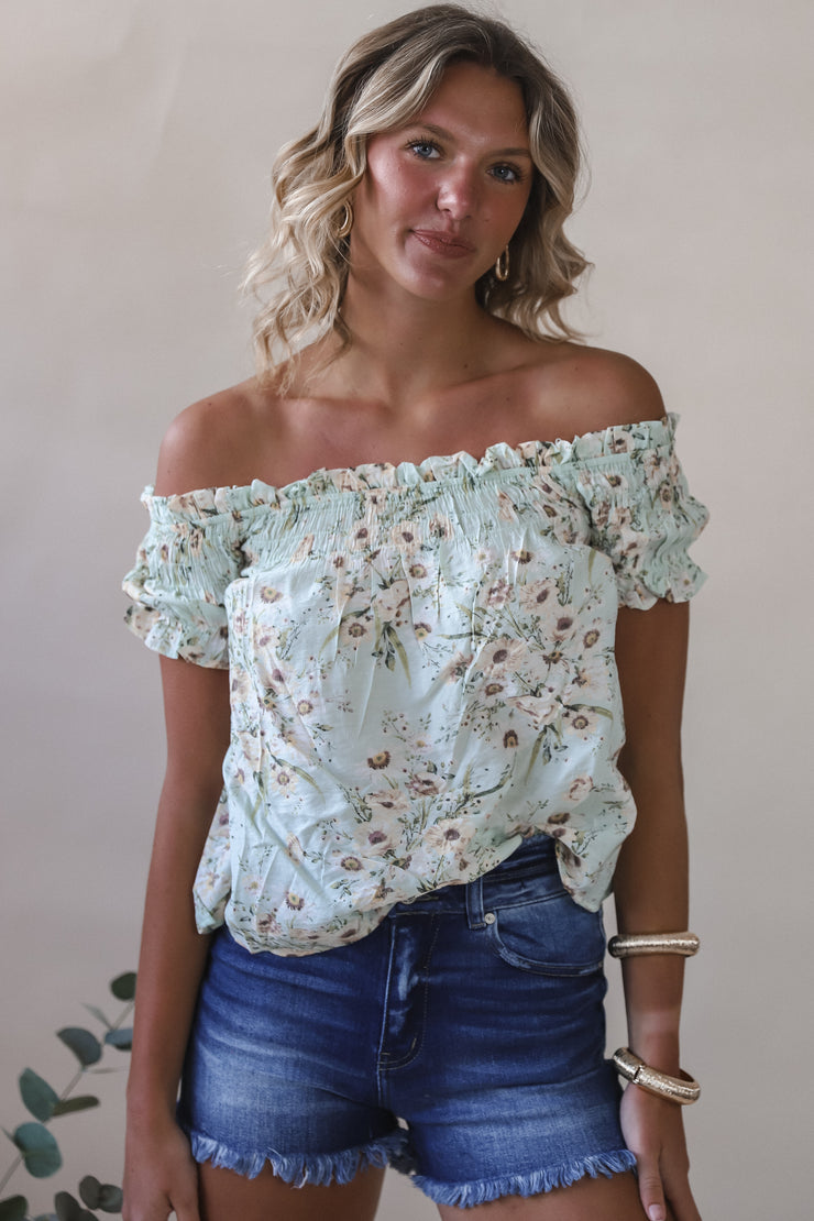 Floral Off The Shoulder Blouse