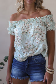 Floral Off The Shoulder Blouse