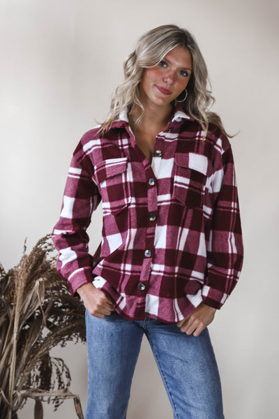 Cranberry Frost Plaid