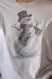 LV Snowman Tee