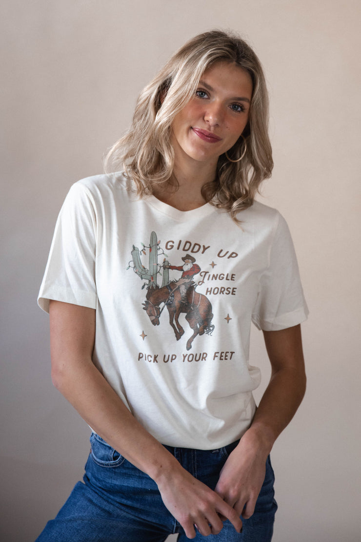 Giddy Up Jingle Horse Tee