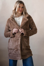 Long Sherpa Jacket Mocha