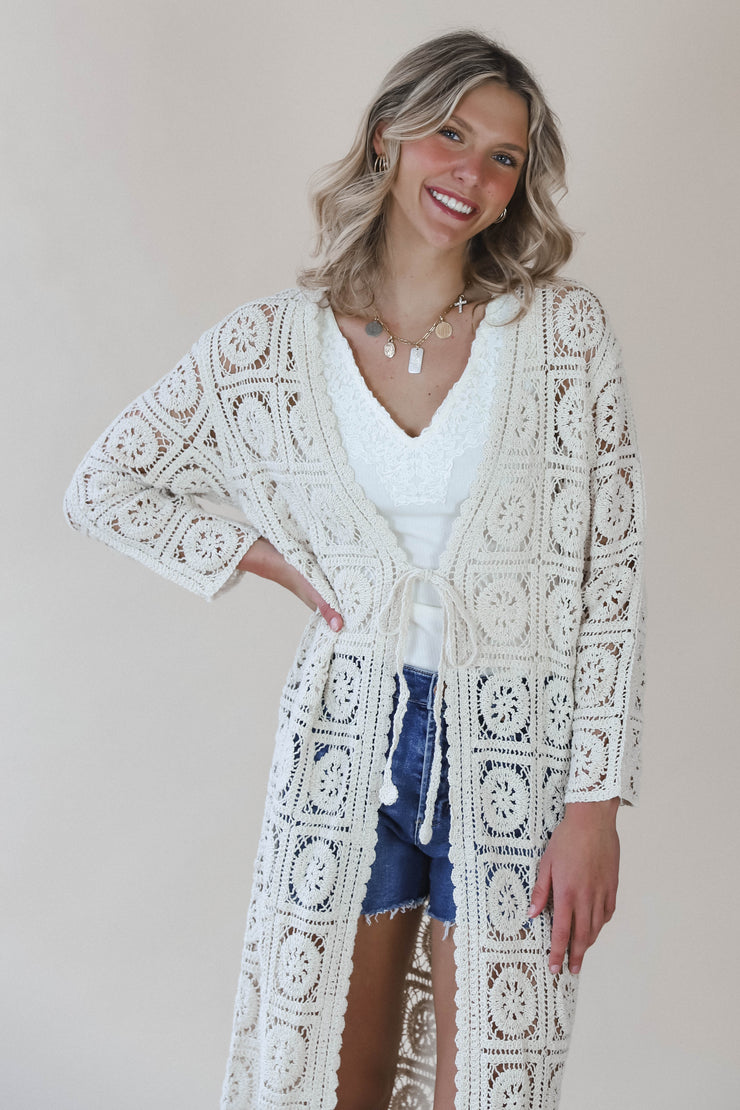 Crochet Maxi Cardi