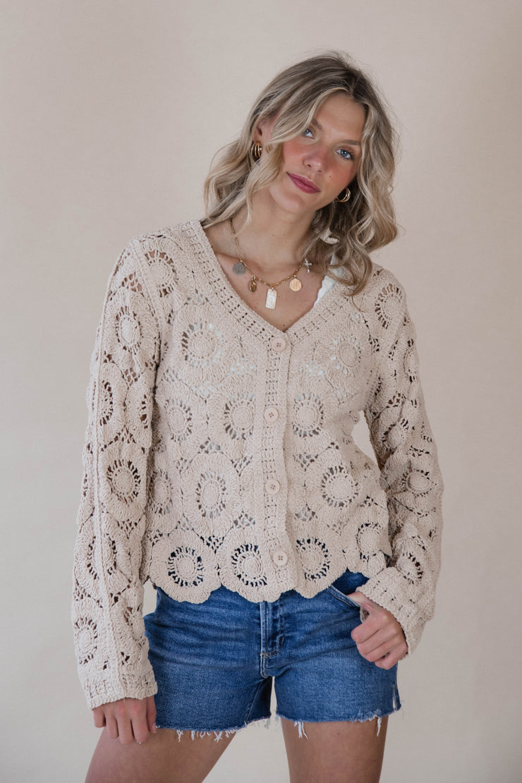 Aspen Cochet Mini Cardigan