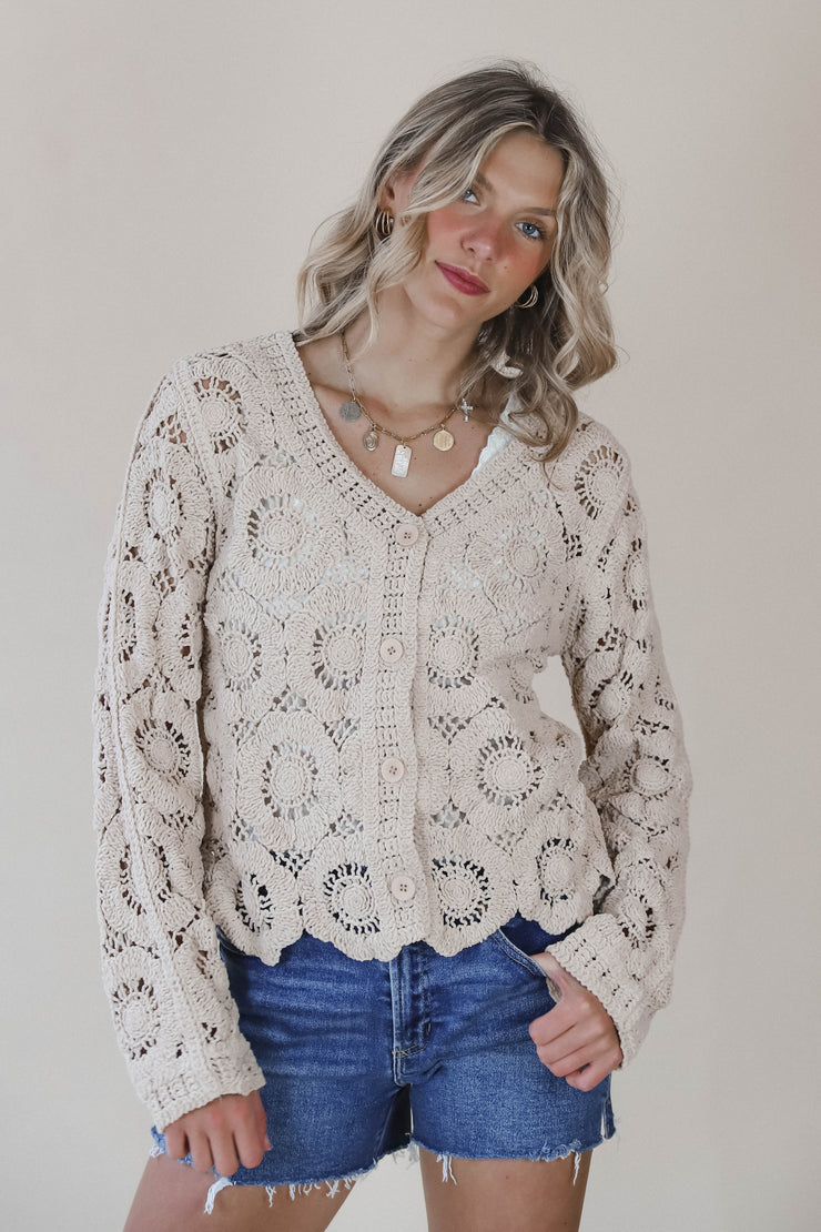 Aspen Cochet Mini Cardigan