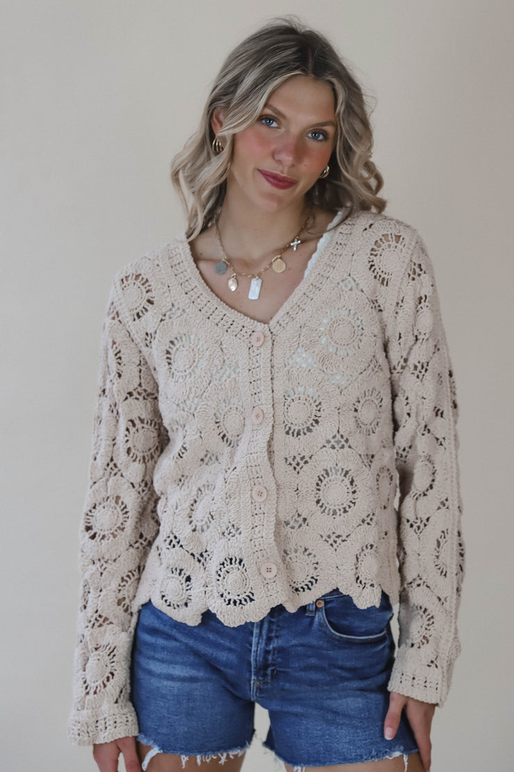 Aspen Cochet Mini Cardigan