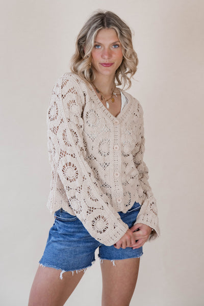 Aspen Cochet Mini Cardigan